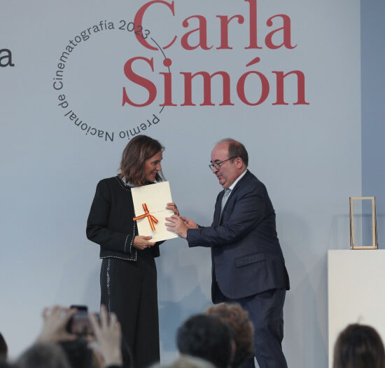 Carla Simon and Miguel Iceta, Spanish Minister of Sports and Culture