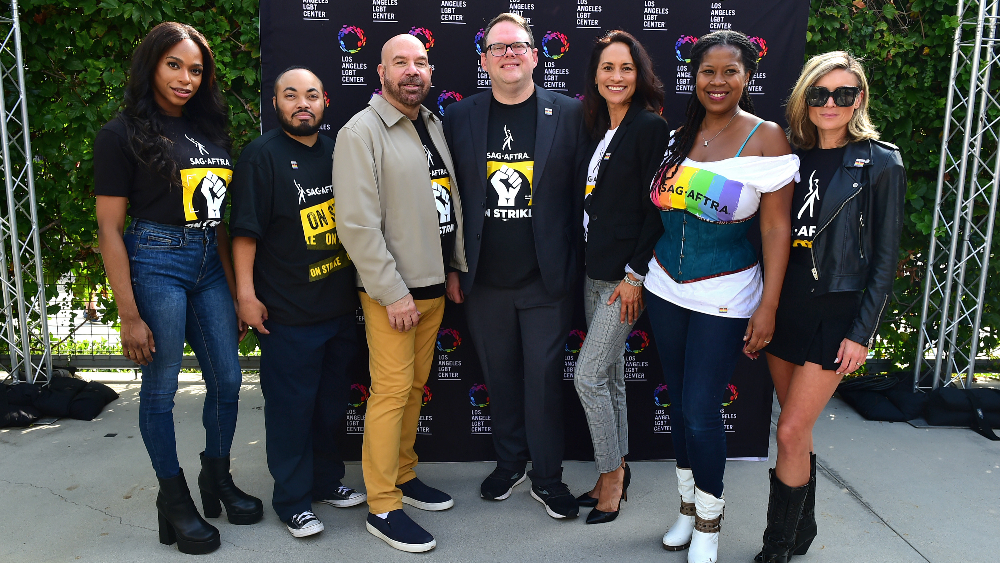 GLAAD Rallies With Queer SAG-AFTRA and WGA Members