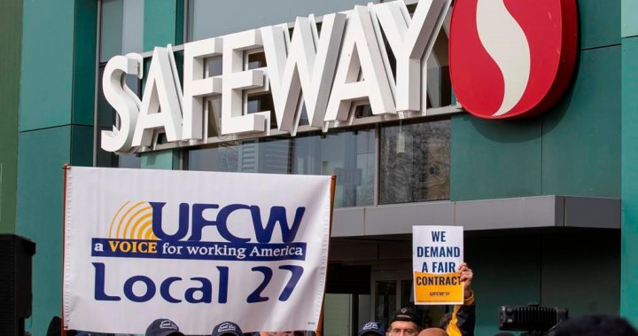 Lower Mainland Safeway workers vote 98 per cent in favour of strike authorization – BC