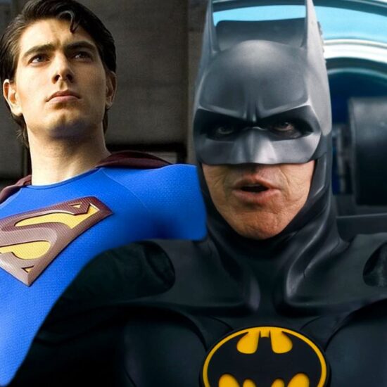 Michael Keaton's Batman & Brandon Routh's Superman Team-Up In Crossover Art That Beats The DCEU