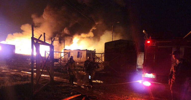 Nagorno-Karabakh Fuel Depot Blast Kills at Least 20