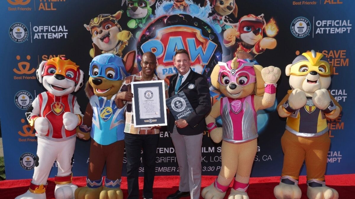 ‘PAW Patrol: The Mighty Movie’ Breaks Guinness World Record With Most Dogs at a Film Screening