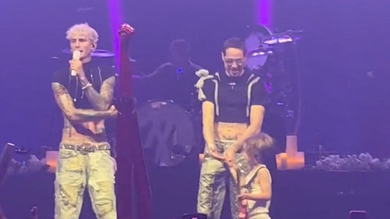 Pete Davidson Twins With Machine Gun Kelly, Brings Young Kid Onstage During Surprise Concert Appearance