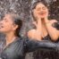 Sexy! Pooja Bhatt and Bebika Dhurve Sizzle In Black Monokini As They Dance Under a Waterfall