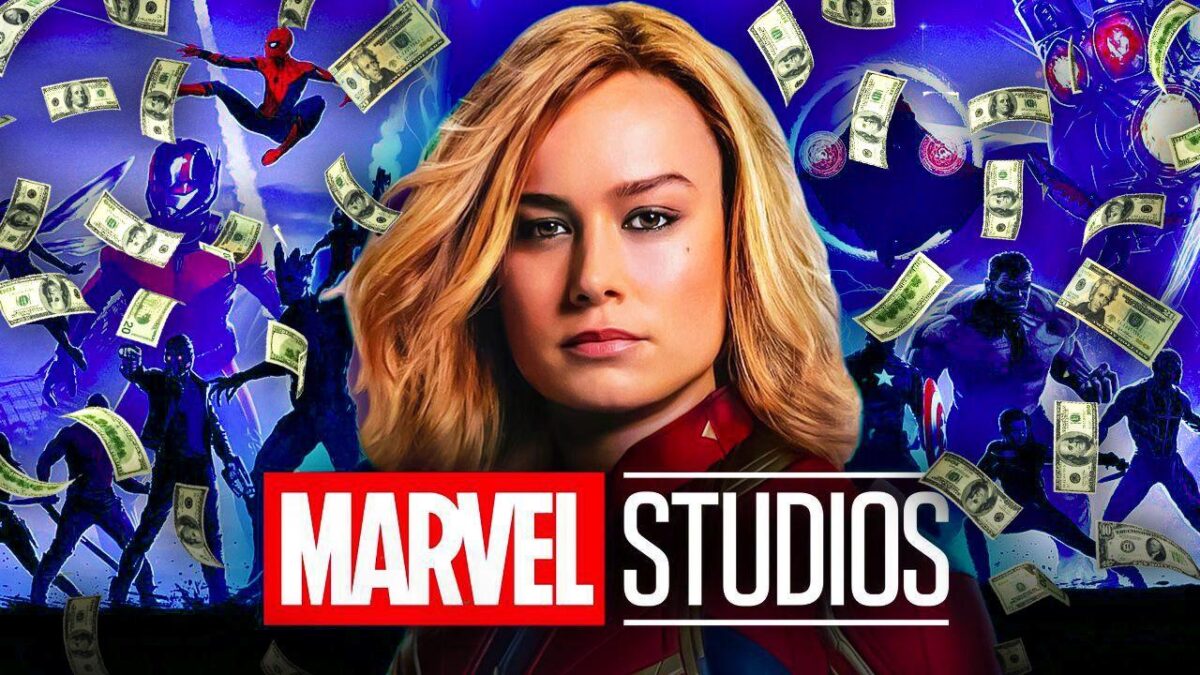 Brie Larson as Captain Marvel, Marvel Studios logo