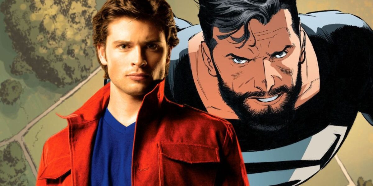 Tom Welling Gets More Comics-Accurate Superman Black Suit In Neat Smallville Art