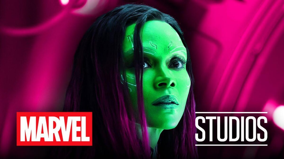 Zoe Saldana, Gamora, Marvel Studios logo