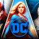 Batgirl, Supergirl, Gal Gadot as Wonder Woman, DC logo