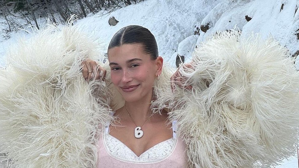 Hailey Bieber Looks Ready to Rule Narnia in Her Winter Lingerie