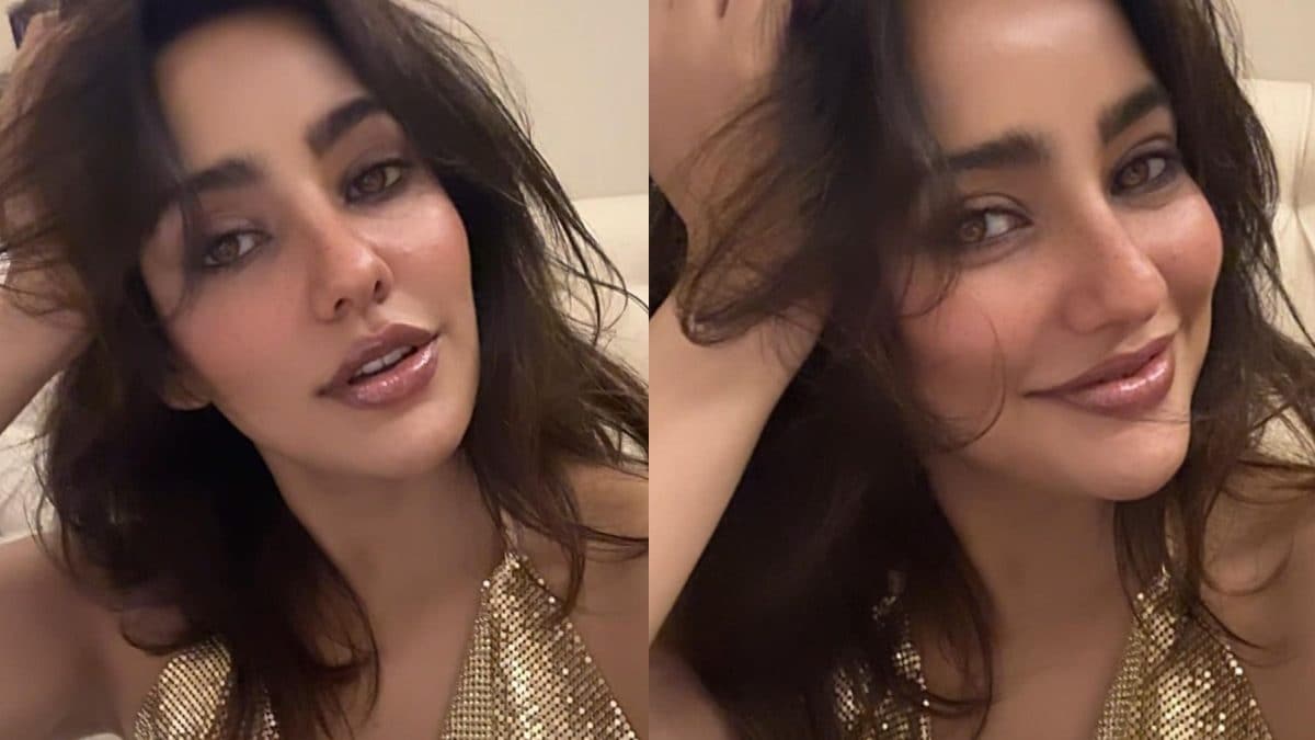 Sexy! Neha Sharma Raises The Heat With Sultry Selfies In Golden Halter Top; See Hot Photos