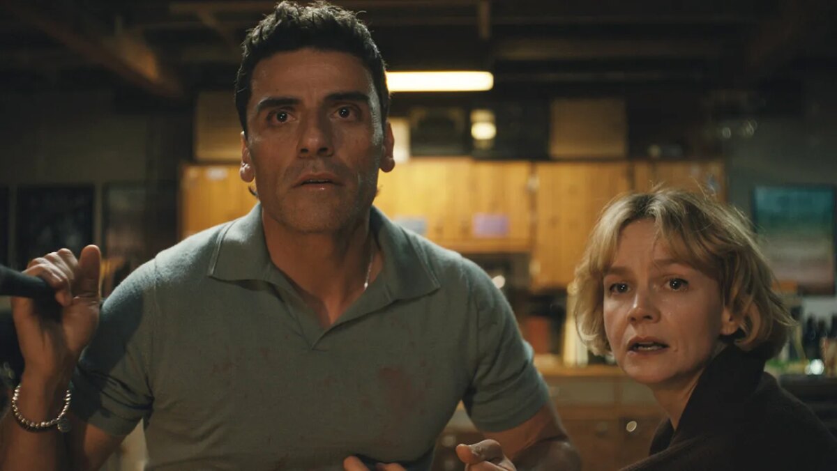 (L to R) Oscar Isaac as Josh Martin, Carey Mulligan as Lindsay Crane-Martin in episode 201 of Beef.