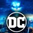 Gotham City, DC logo.
