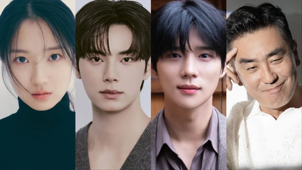 The Miracles of the Namiya General Store cast. From left: Kim Hye-yoon, Lee Chae-min, Moon Sang-min and Ryu Seungr-yong.