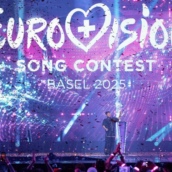 Photo of stage during the Eurovision Song Contest Grand Final