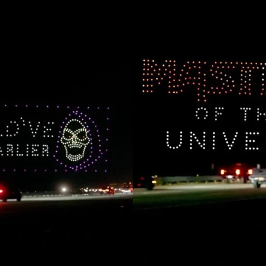 MASTERS OF THE UNIVERSE Drone Show Trolls Gridlocked Drivers