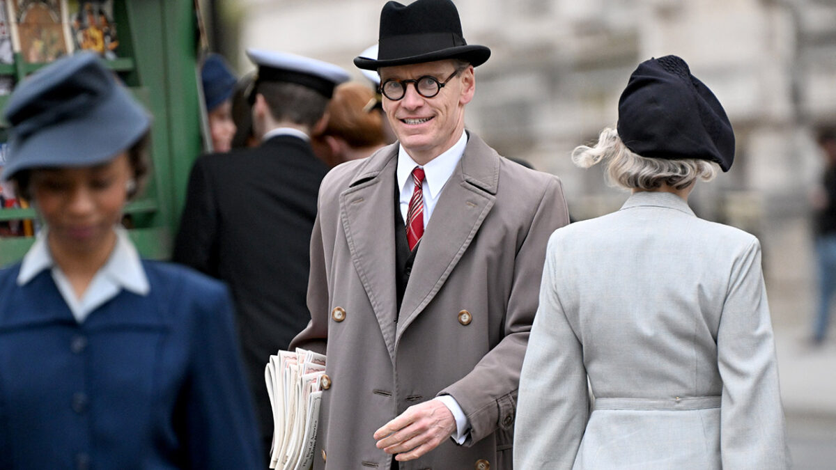 New Michael Fassbender Pictures On Set Of Kennedy For Netflix