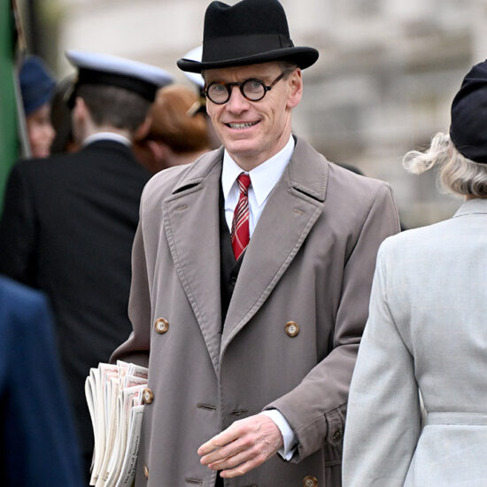 New Michael Fassbender Pictures On Set Of Kennedy For Netflix