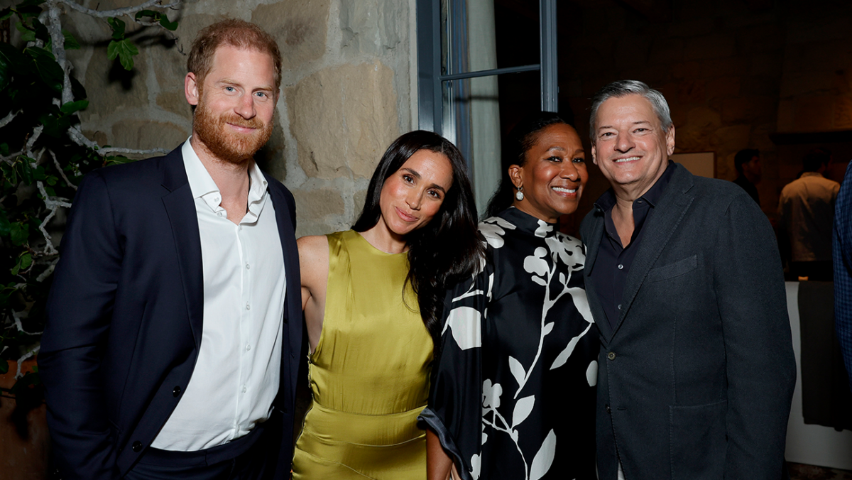 Meghan Markle, Prince Harry, Nicole Avant and Ted Sarandos at