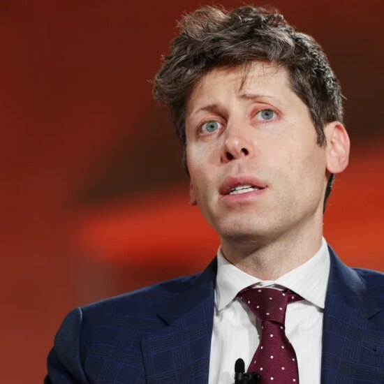 OpenAI CEO Sam Altman speaks during the BlackRock Infrastructure Summit in Washington, D.C. on March 11, 2026 in Washington, DC.