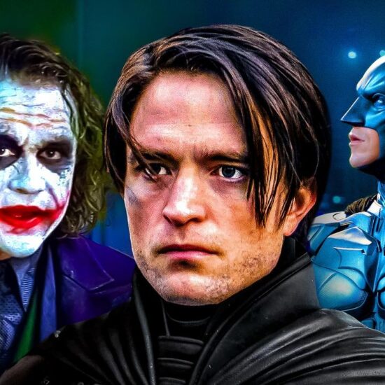 Heath Ledger's Joker, Robert Pattinson Bruce Wayne, Christian Bale's Batman