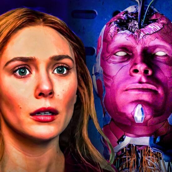 Wanda and Vision's head in WandaVision series