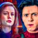 Captain Marvel played by Brie Larson, Spider-Man played by Tom Holland