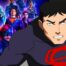 Arrowverse main superheroes from Crisis on Infinite Earths poster, Superboy.