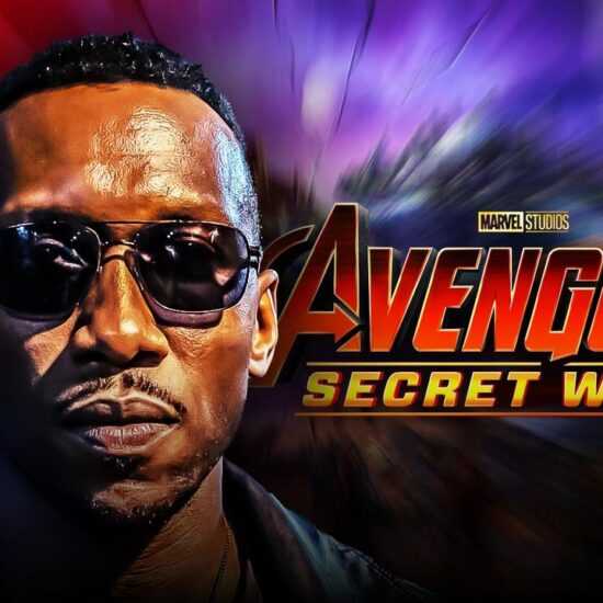 Blade next to the Avengers: Secret Wars logo.