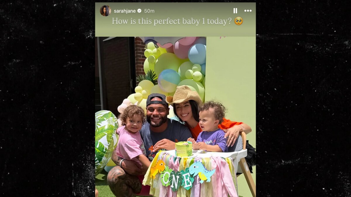 Dak Prescott, Sarah Jane Ramos Reunite for Daughter's First Birthday