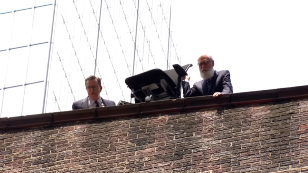 Stephen Colbert and Dave Letterman prove that throwing CBS