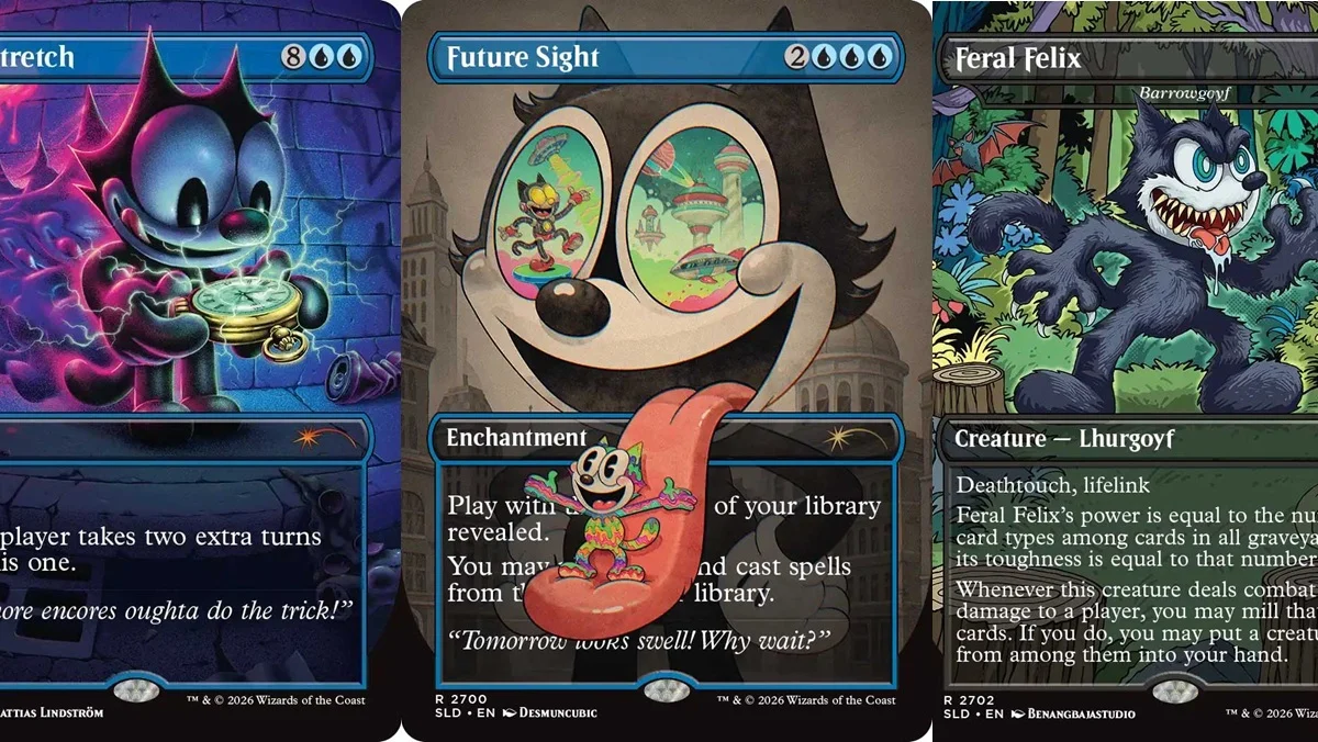MAGIC: THE GATHERING's Felix the Cat Cards Are Unhinged