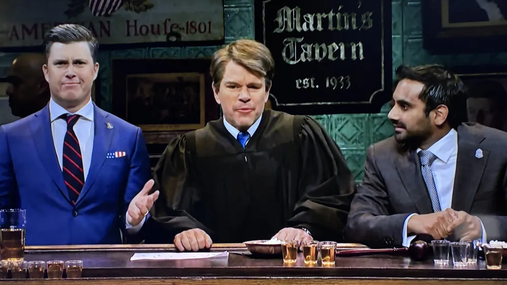 'SNL' Open: Pete Hegseth, Kash Patel and Justice Kavanaugh Hit the Bar