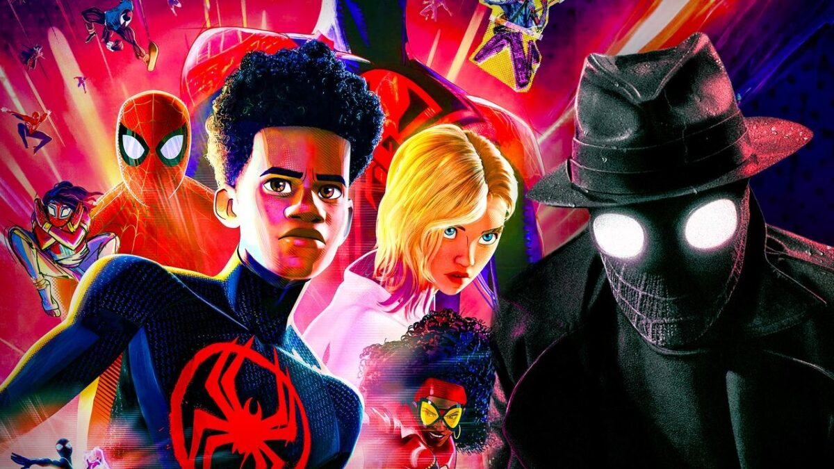 Spider-Verse main characters Miles Morales, Spider Gwen, Peter Parker