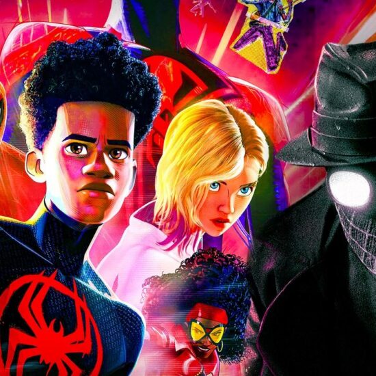 Spider-Verse main characters Miles Morales, Spider Gwen, Peter Parker