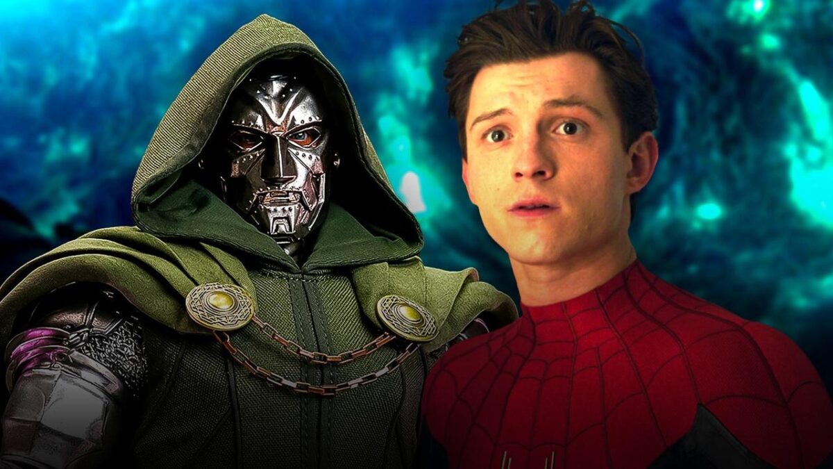 Doctor Doom, Tom Holland as Spider-Man.