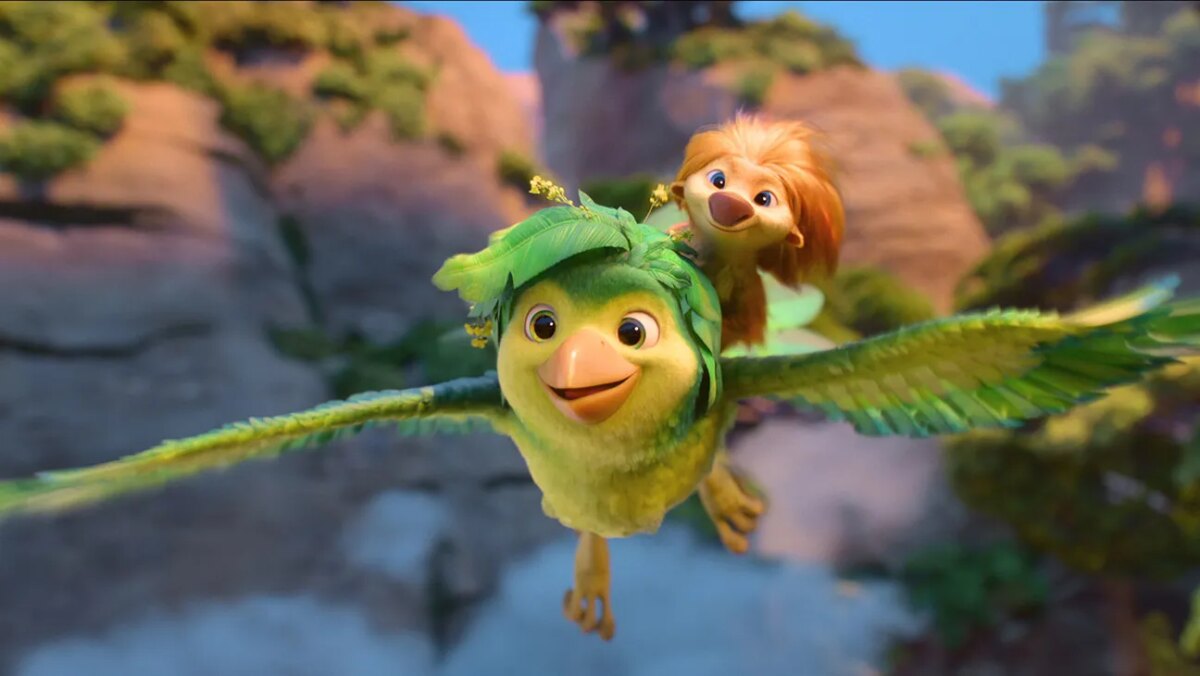 Swapped, (Top to bottom) Ivy (voiced by Juno Temple) and Ollie (voiced by Michael B. Jordan).