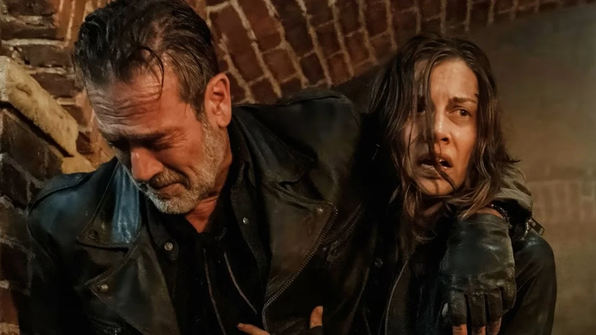 Negan (Jeffrey Dean Morgan) and Maggie (Lauren Cohan) in The Walking Dead: Dead City season three.