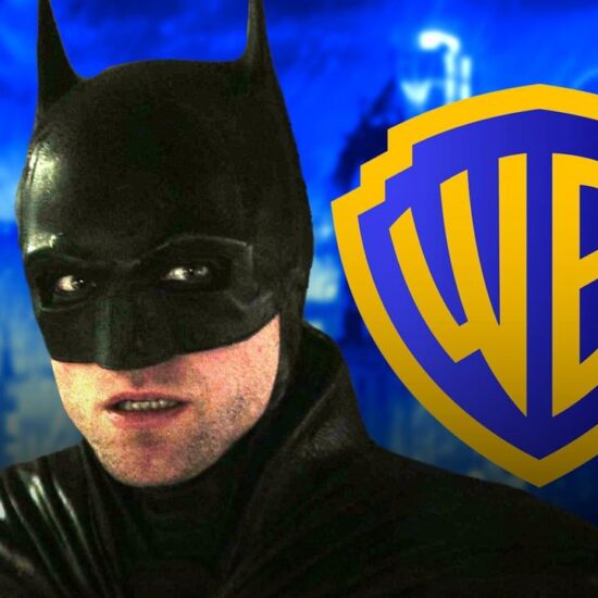 Robert Pattinson as Batman, Warner Bros. logo
