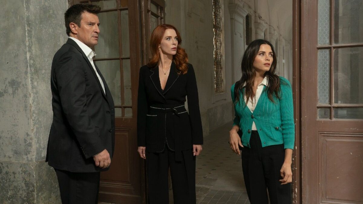 Nolan, Monica, and Bailey in Prague in The Rookie.