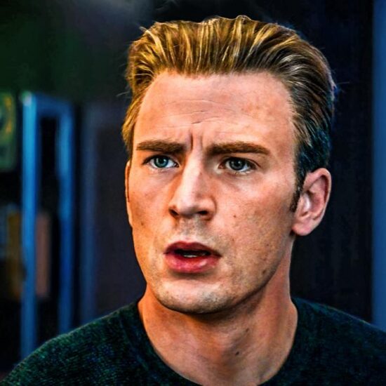 Steve Rogers, played by Chris Evans, in the MCU