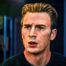 Steve Rogers, played by Chris Evans, in the MCU
