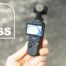 The DJI Osmo Pocket 3 during our testing, next to a white TechRadar badge that reads 'Don't Miss' 