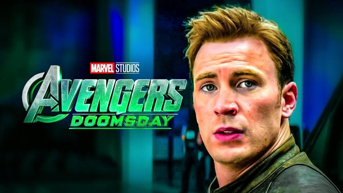 Avengers Doomsday logo, Chris Evans as Steve Rogers
