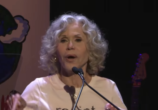 Jane Fonda Attacks Paramount-WBD Merger At Protest Event