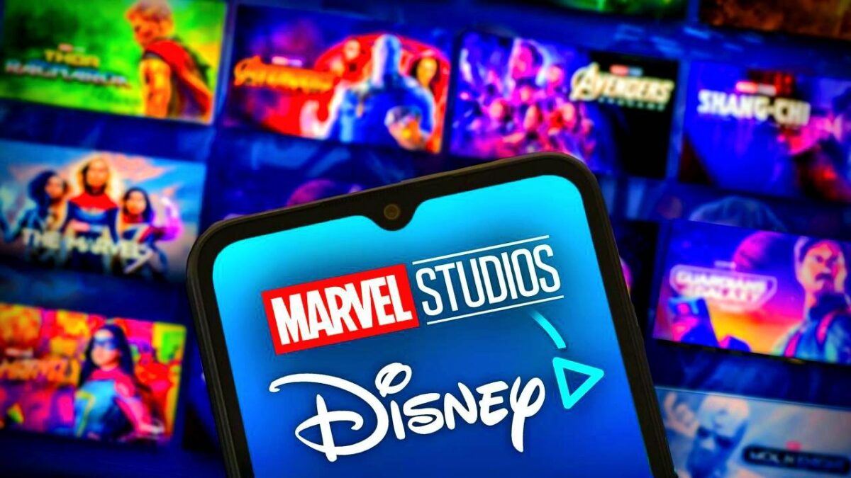 Disney plus screens with Marvel Studios and MCU content