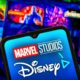 Disney plus screens with Marvel Studios and MCU content