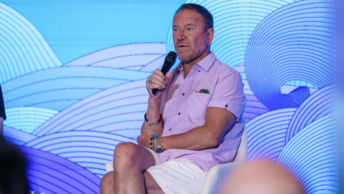 Filmmaker Renny Harlin speaks during a masterclass conversation at Malta’s Mediterrane Film Festival on June 26, 2026.