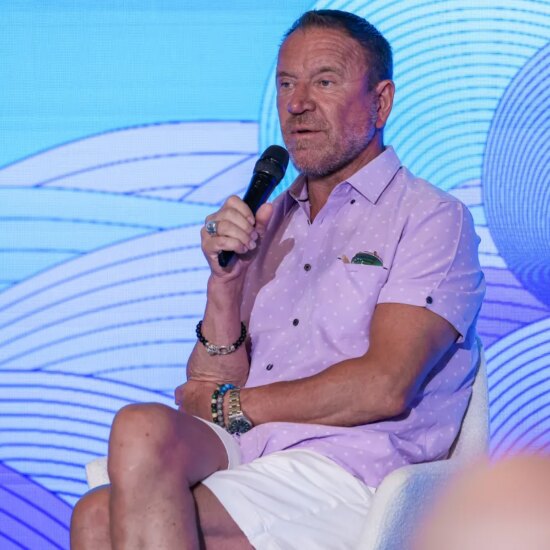 Filmmaker Renny Harlin speaks during a masterclass conversation at Malta’s Mediterrane Film Festival on June 26, 2026.