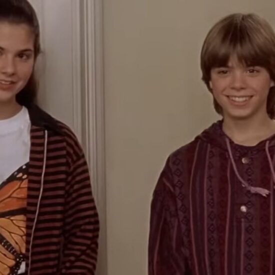 Lisa Jakub and Matthew Lawrence in Mrs. Doubtfire.