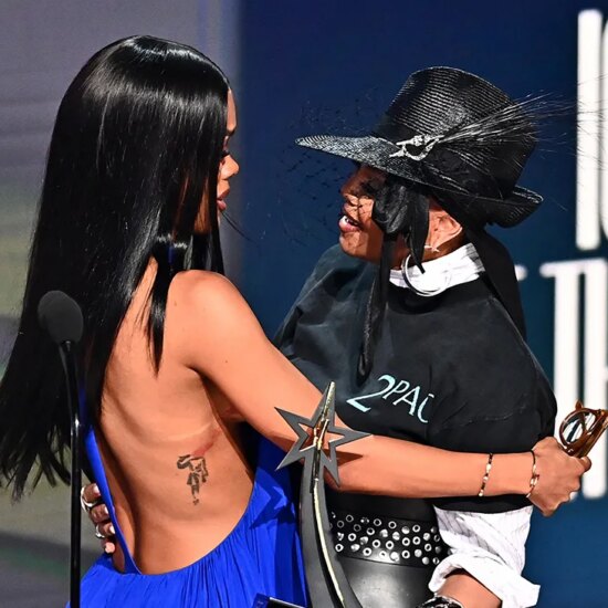 Teyana Taylor and Janet Jackson at the 2026 BET Awards.